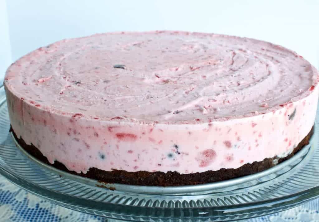 Chocolate Strawberry Ice Cream Cake | Homemade Food Junkie