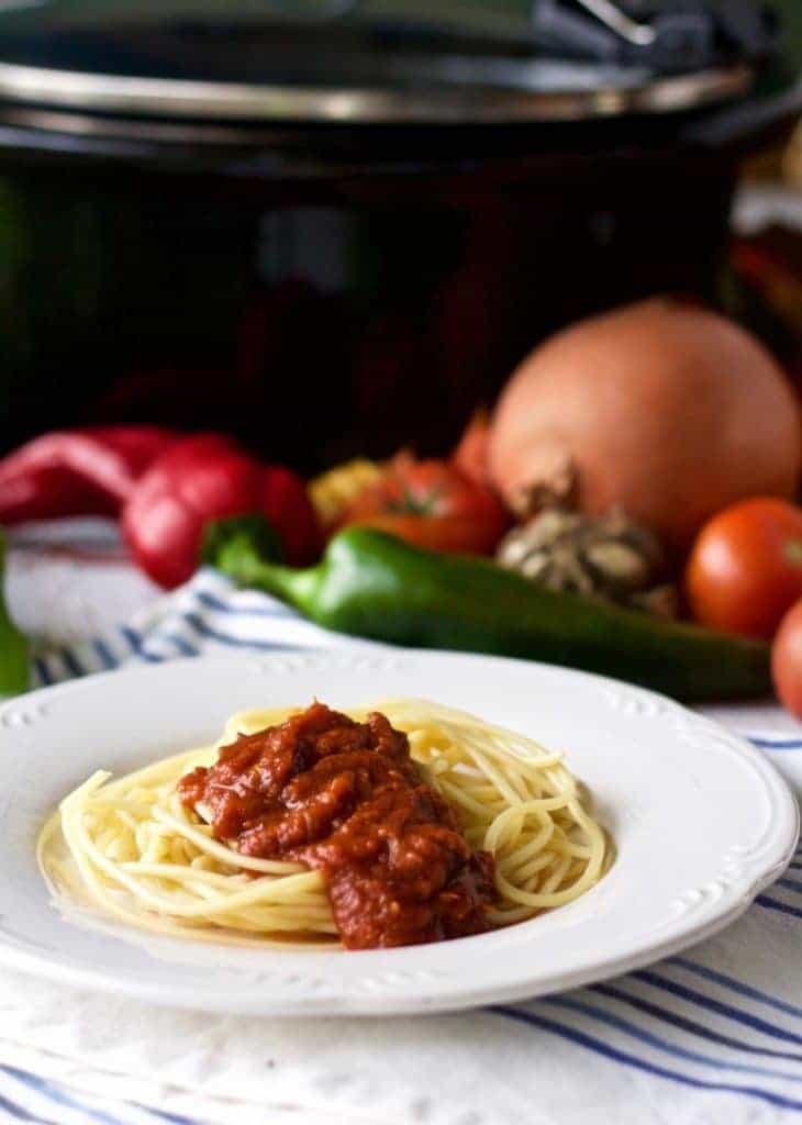 Roasted Slow Cooker Tomato Sauce Homemade Food Junkie