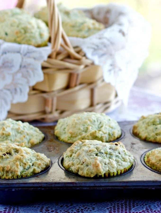 Savory Zucchini Bacon Cheese Muffins IMG_5098 Homemade Food Junkie