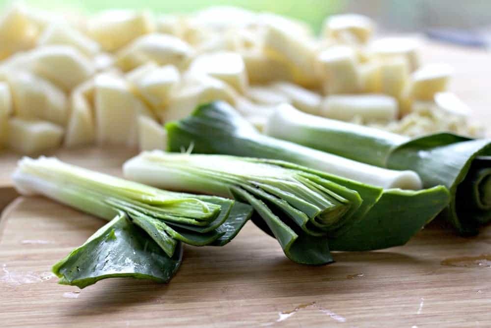 Leeks need special handling to get them clean!