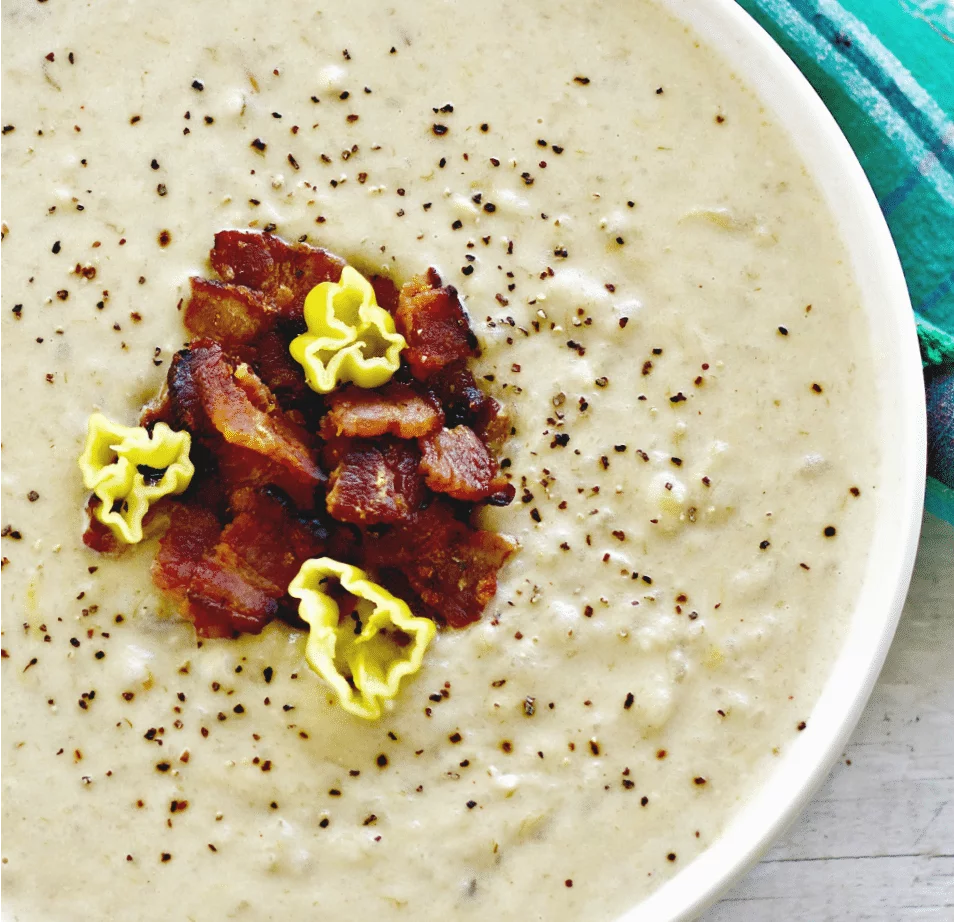 Potato Leek Soup Is A Creamy, Gluten Free Spring Soup. Perfect For Spring Garden Leeks