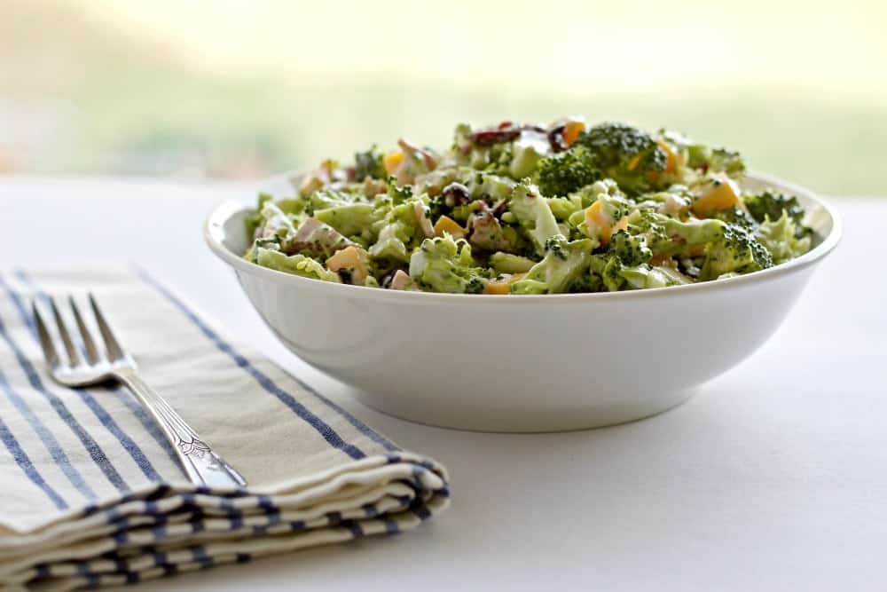 Bacon Cheddar Broccoli Salad is gluten free and low carb. A healthy, nutritious side dish the whole family will love. Party food, grill side or salad for lunch! Bacon Cheddar Broccoli Salad is gluten free and low carb. A healthy, nutritious side dish the whole family will love. Party food, grill side or salad for lunch!