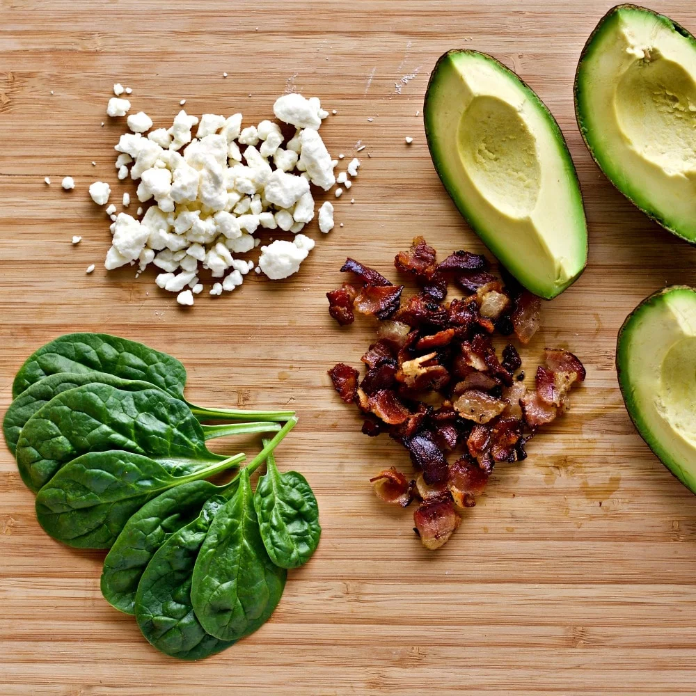 Spinach Avocado Bacon Salad