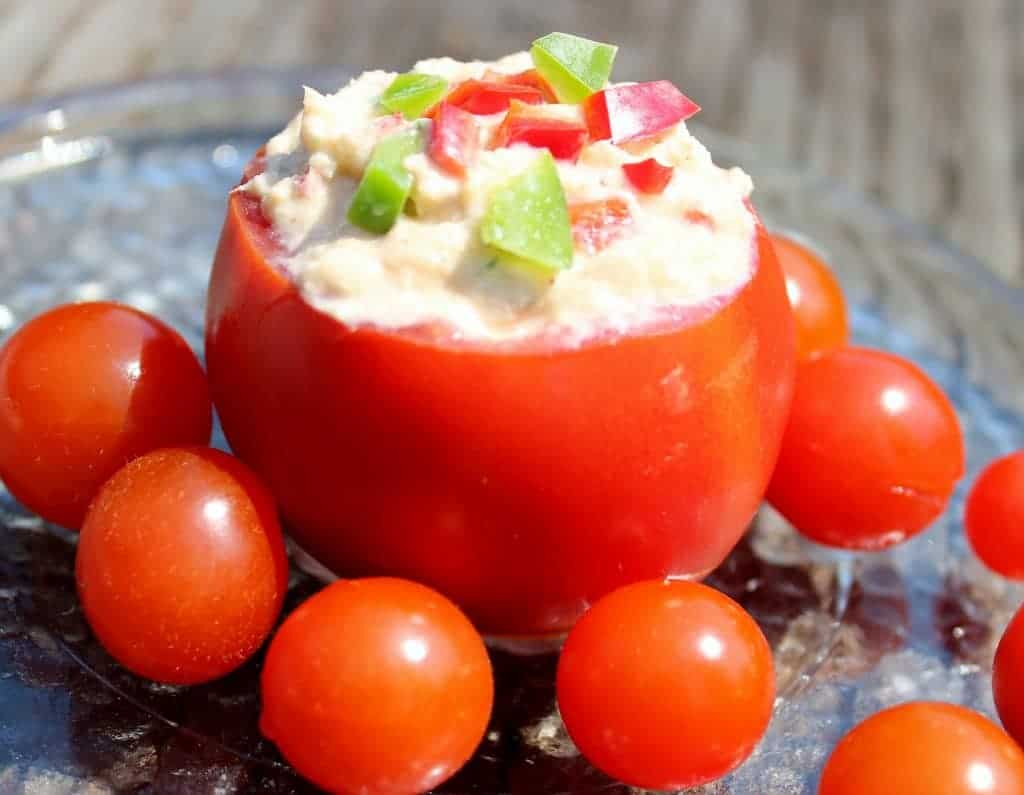 Tuna Tomato Cups With Chicken Spread Recipe Http://Homemadefoodjunkie.com