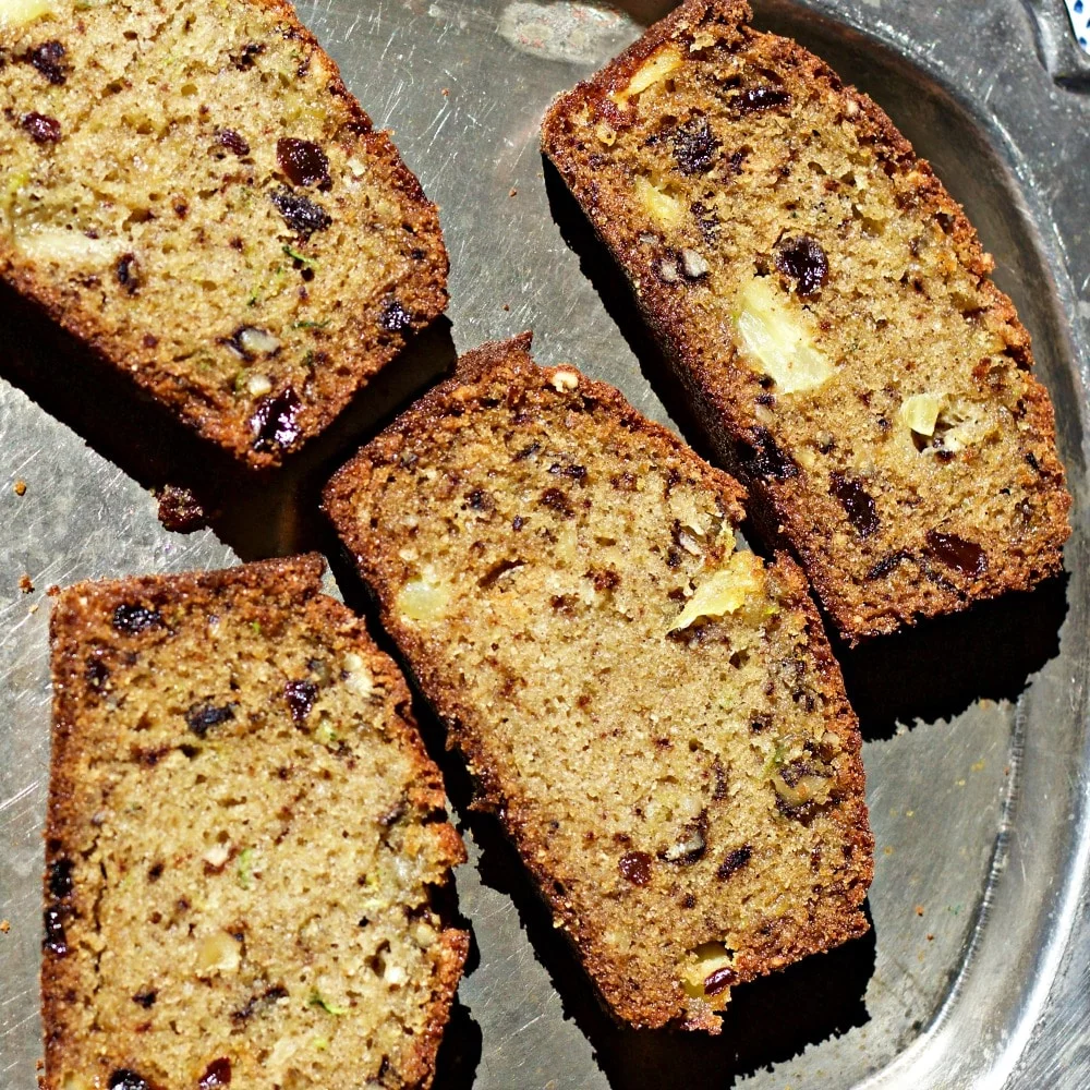 Zucchini Pineapple Bread Is Dairy Free, Healthy And Delicious!