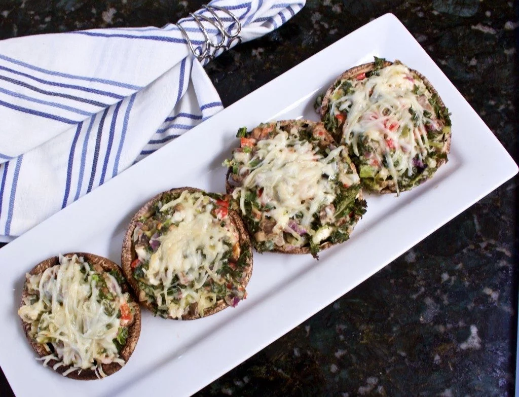 Veggie Stuffed Mushroom Appetizers 4 Susie's Veggie Stuffed Mushrooms