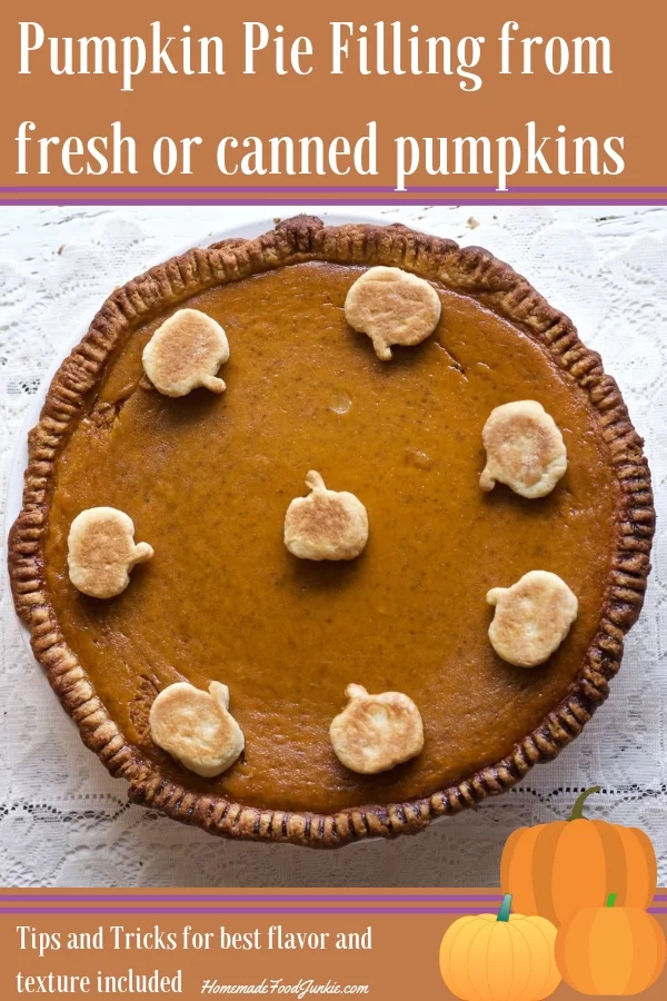Pumpkin Pie Filling From Fresh Or Canned Pumpkins