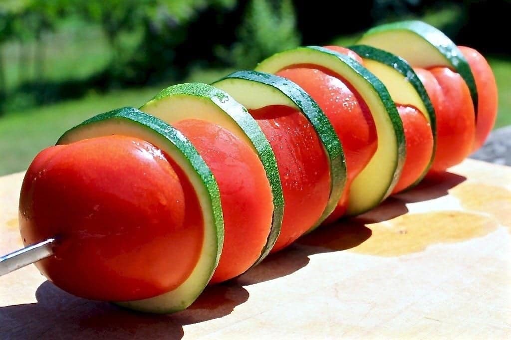 Zucchini Tomato Kabob Http://Homemadefoodjunkie.com