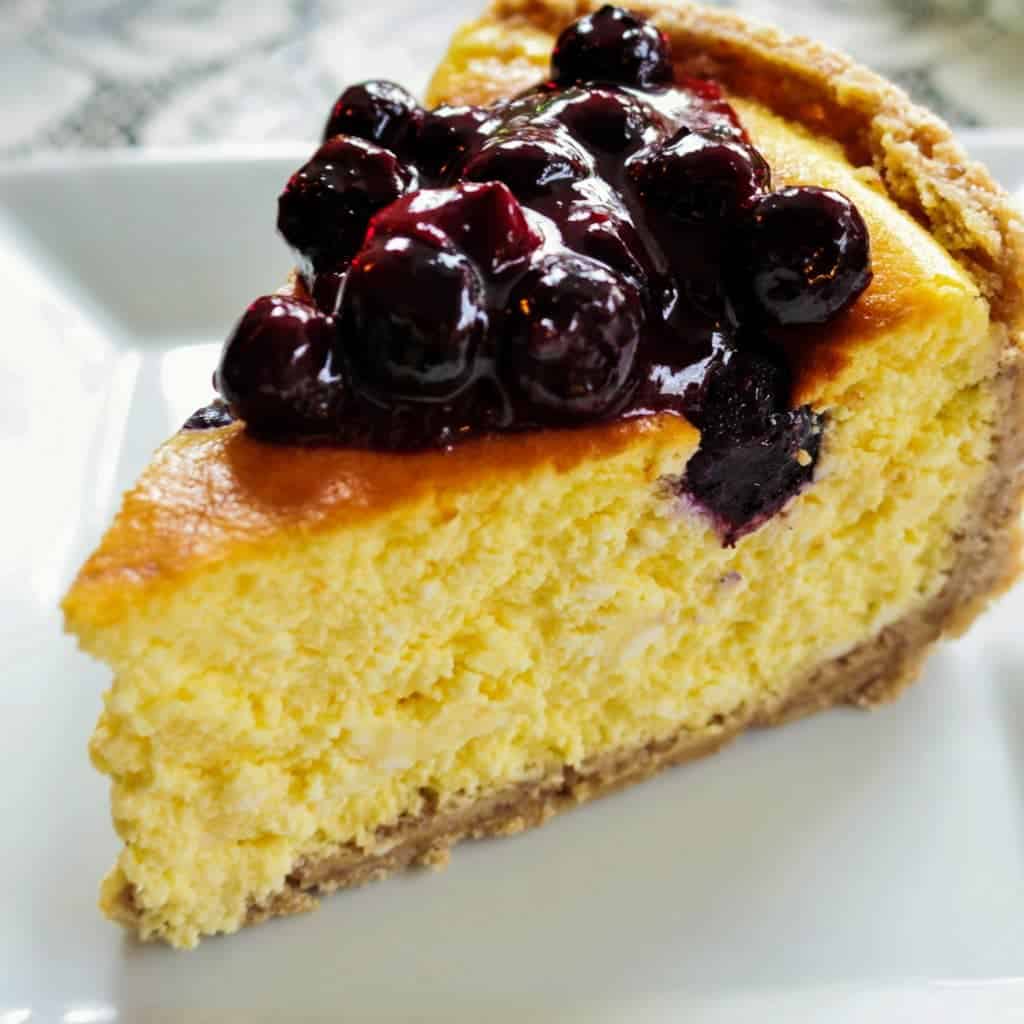Blueberry Swirl Cheesecake