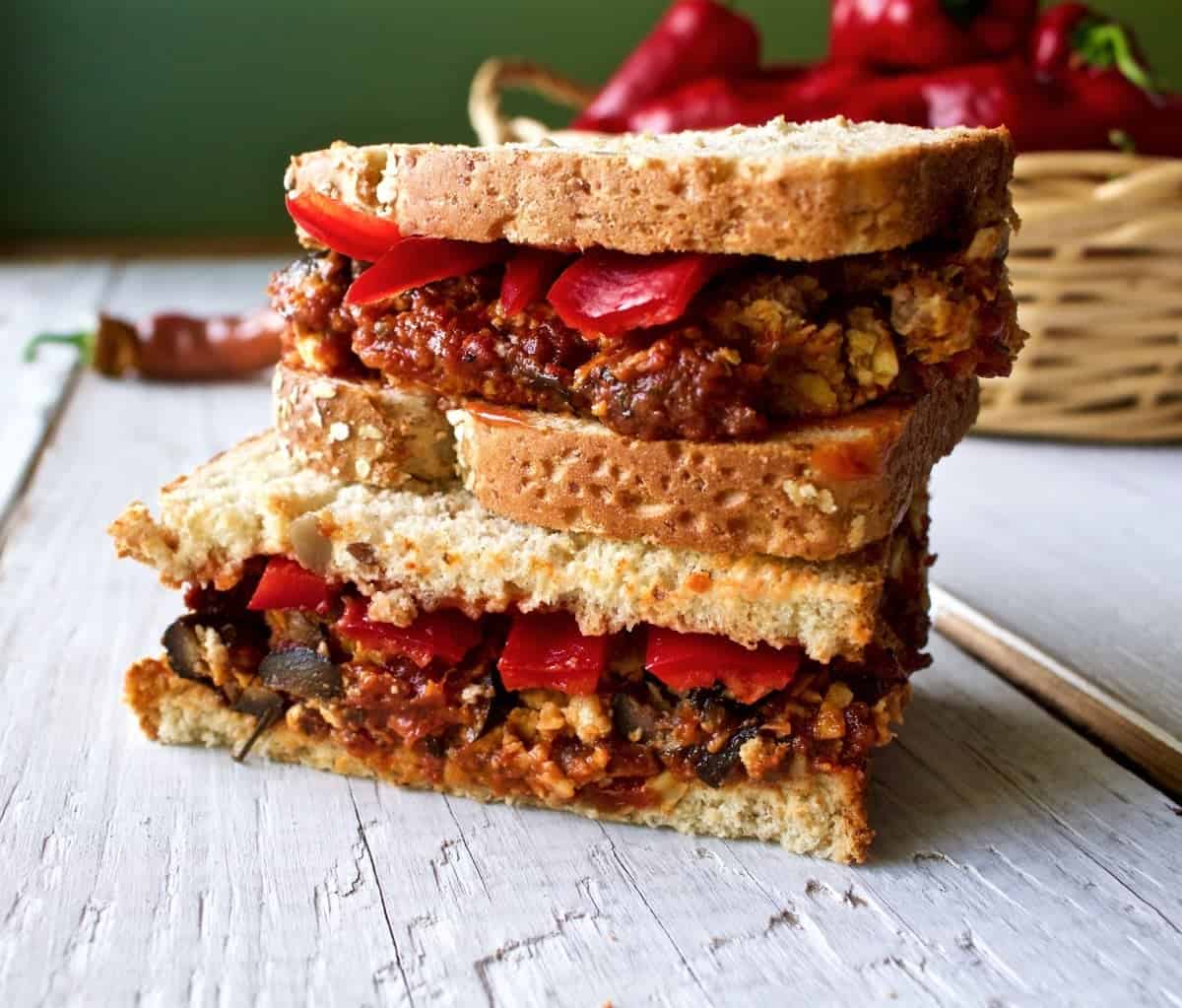 Italian Stuffed Meatloaf Sandwich Homemade Food Junkie