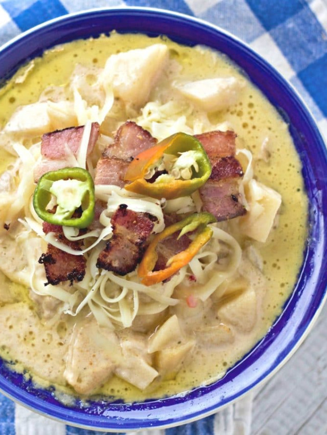 Crockpot Loaded Potato Soup | Homemade Food Junkie