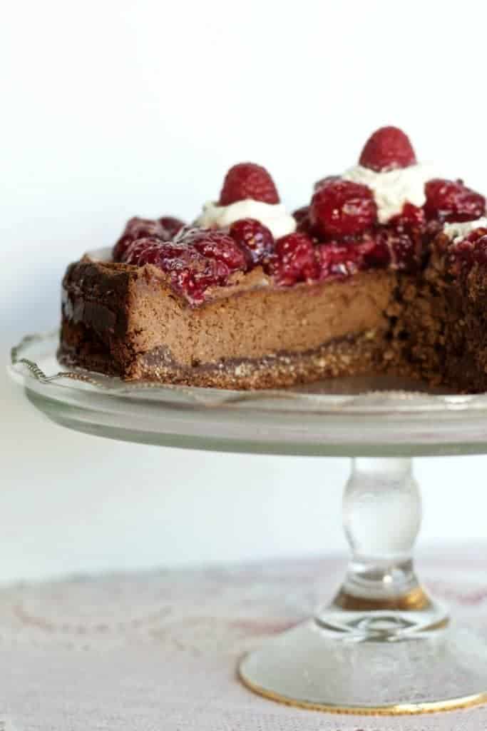 Chocolate Raspberry Cheesecake