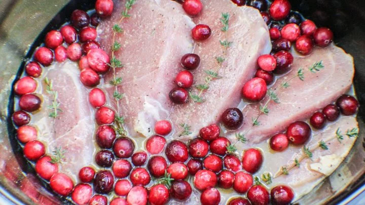 Crock Pot Cranberry Dijon Pork Roast