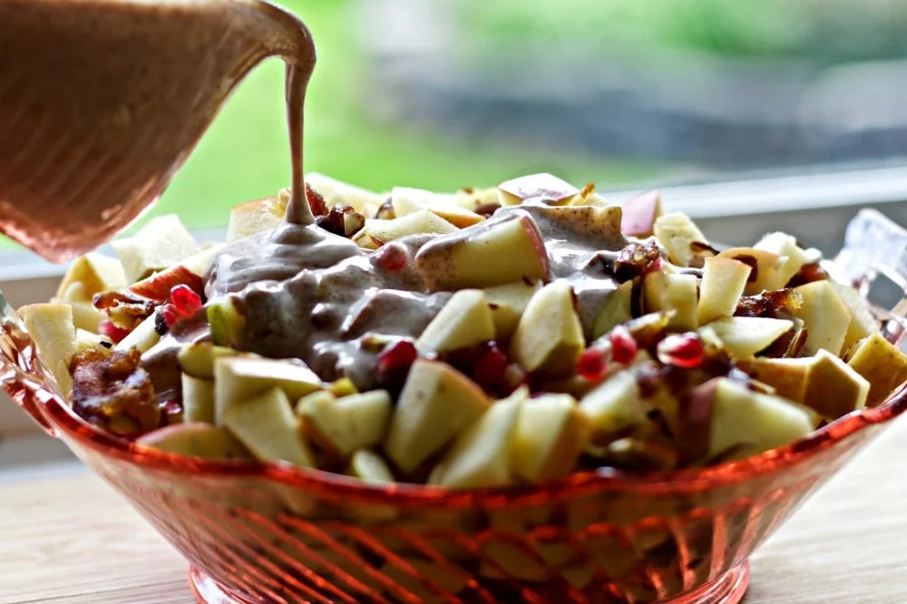 Apples Medley Salad With Greek Yogurt Dressing