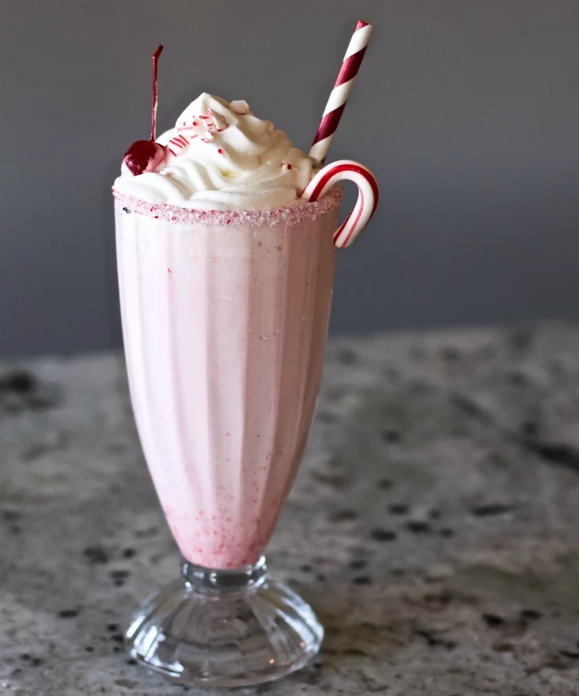 Easy Berry Mint Bubbler Mocktail Recipe 14 Garnish Your Peppermint Shake With Whipped Cream, Crushed Candy, Cherry, And A Mini Candy Cane. Don't Forget The Straw!