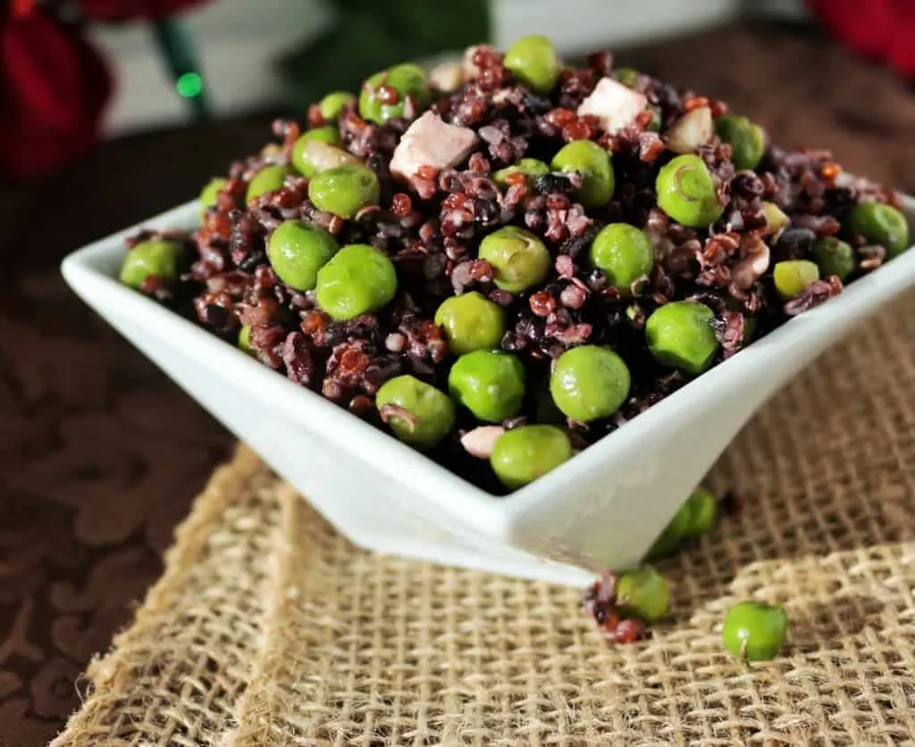 Black Rice Quinoa Pea Salad 1 Black Rice Quinoa Pea Salad