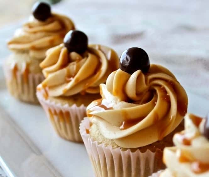 Coffee Cupcake Salted Caramel Buttercream Frosting Adorable Coffee Cupcakes With Salted Caramel Frosting. These Cupcakes Have A Wonderful Coffee Overtone Topped Off With A Delicious Hint Of Salted Caramel In A Beautiful And Rich Frosting. Http://Homemadefoodjunkie.com