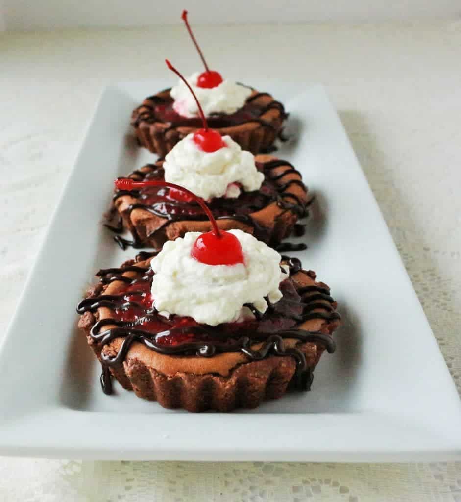 Chocolate Raspberry Mini Tarts Made From Healthy Ingredients. Gluten Free! By Homemadefoodjunkie.com