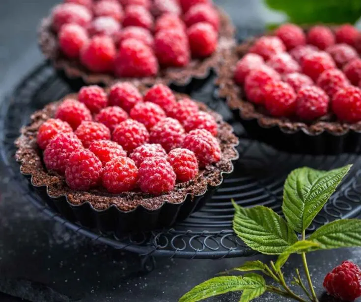 Chocolate Raspberry Mini Tartlets 1