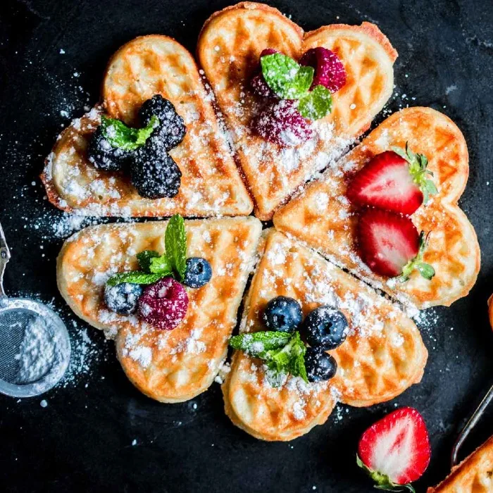 five of hearts waffles