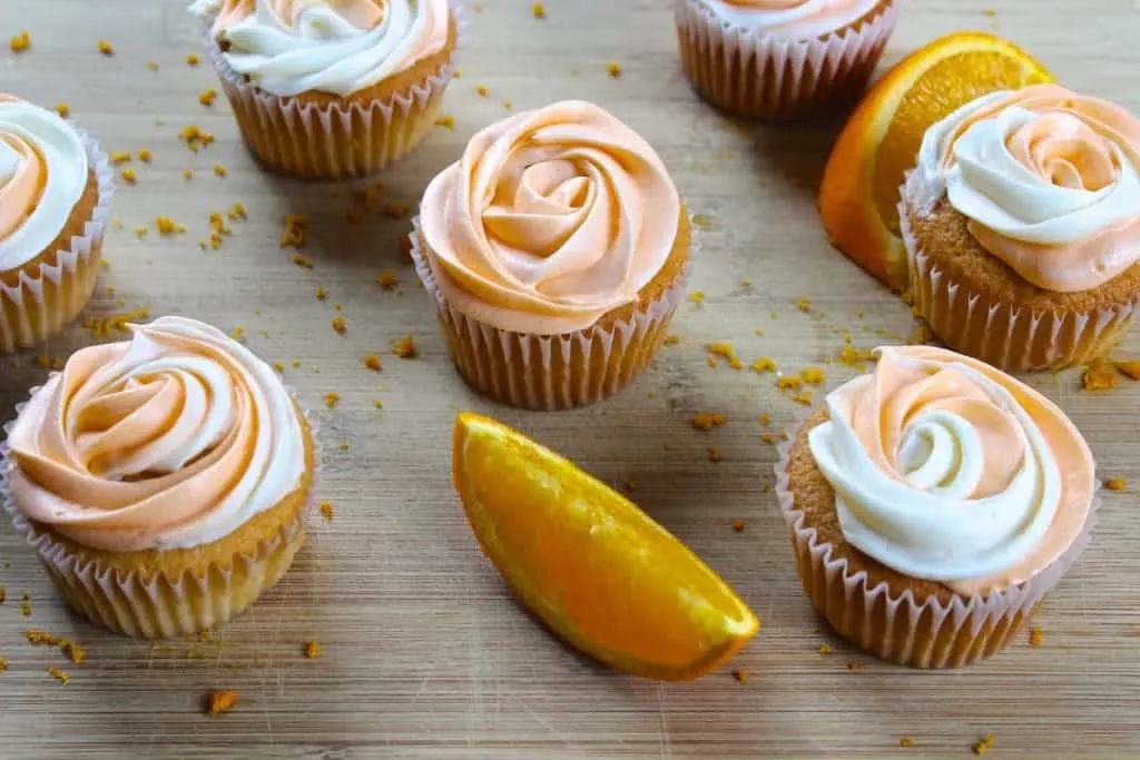 Orange Creamsicle Cupcakes