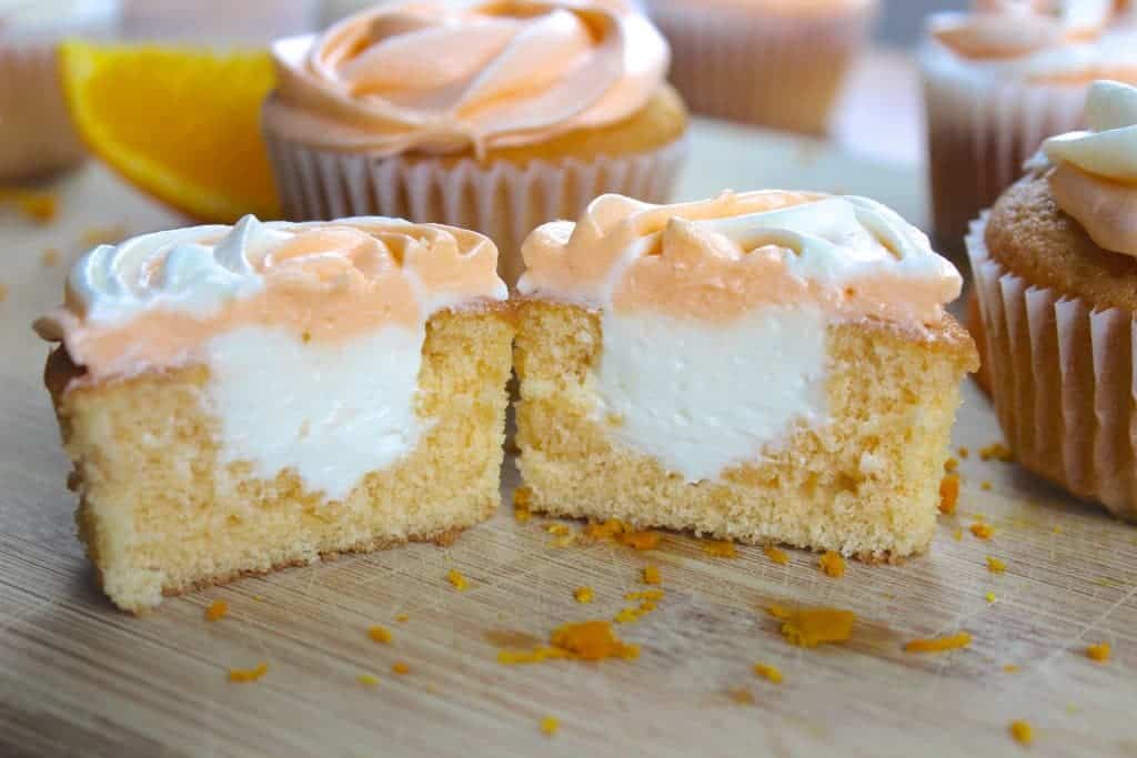 Orange Creamsicle Cupcakes