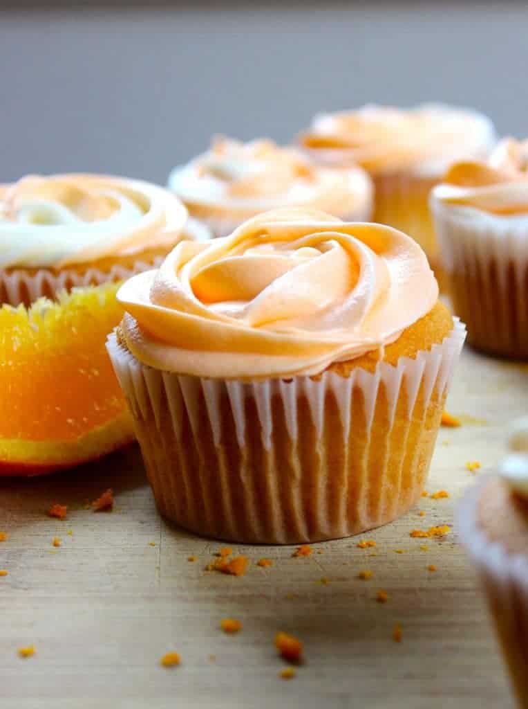 Orange Creamsicle Cupcakes - Homemade Food Junkie