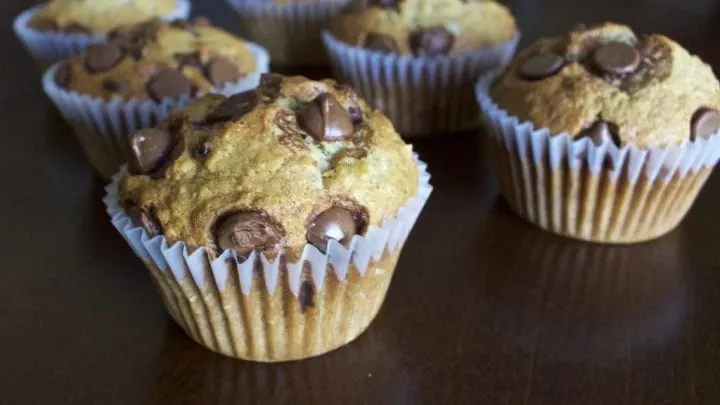 Chocolate Chip Banana Muffins