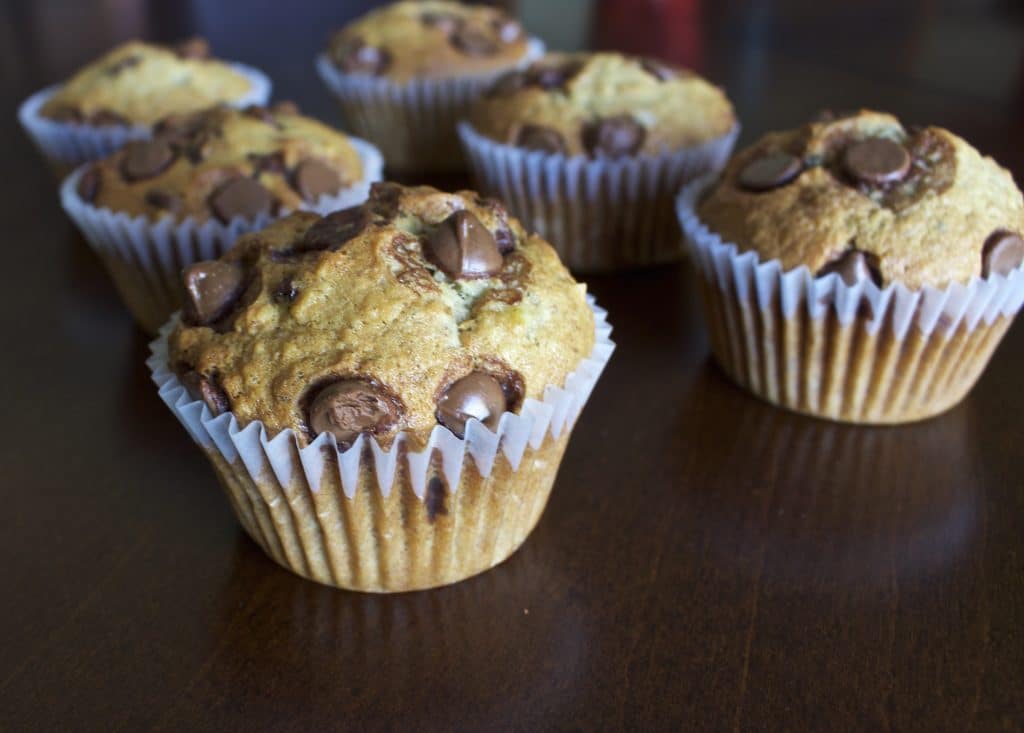 Chocolate Chip Banana Muffins