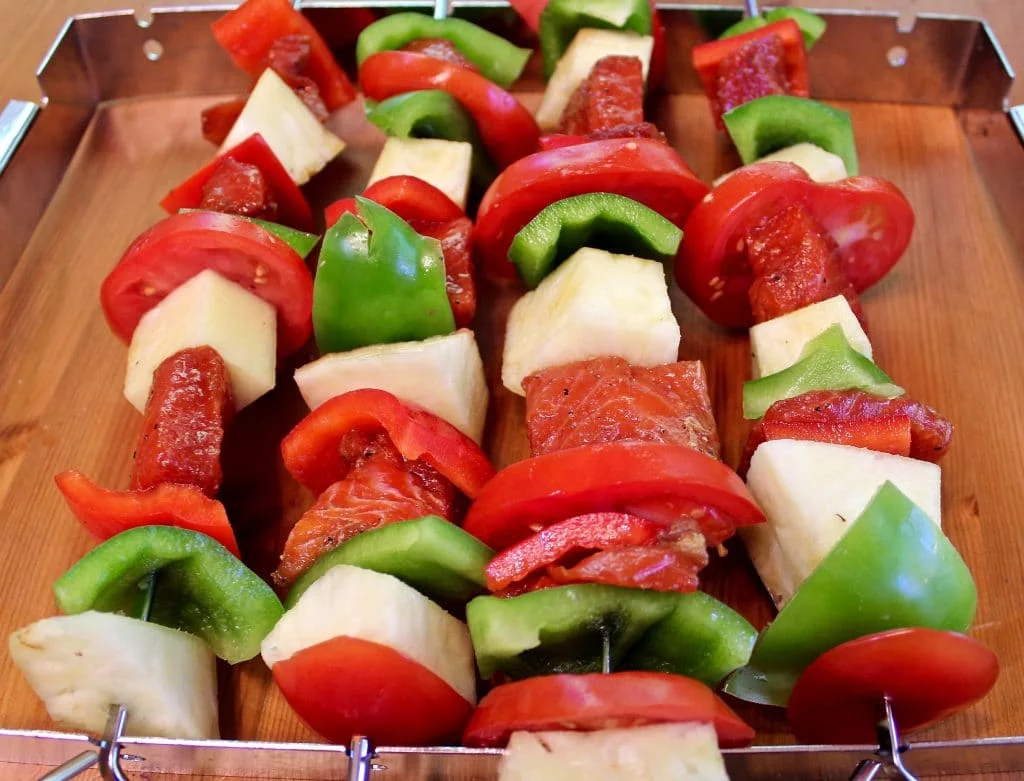 Grilled Salmon Kabobs