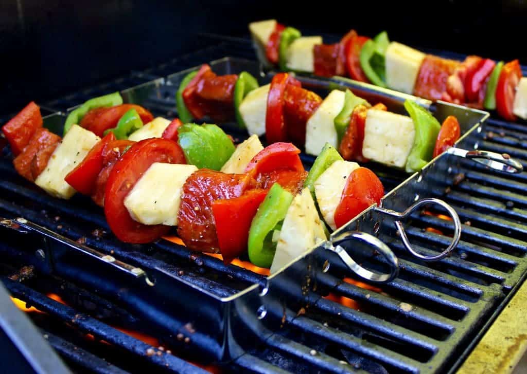 Brown Sugar Glazed Salmon Kabobs 1 Grilled Salmon Kabobs