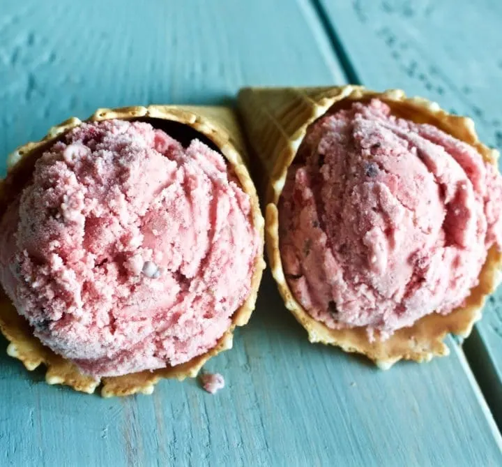 Strawberry Cookie Dough Ice Cream