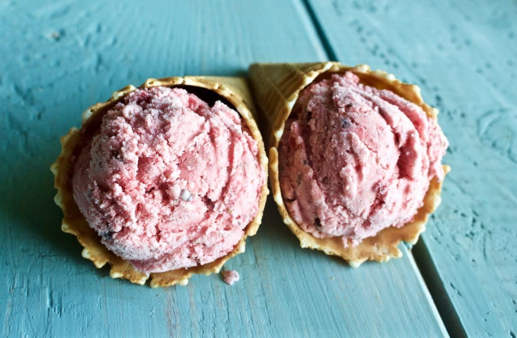 Strawberry Cookie Dough Ice Cream