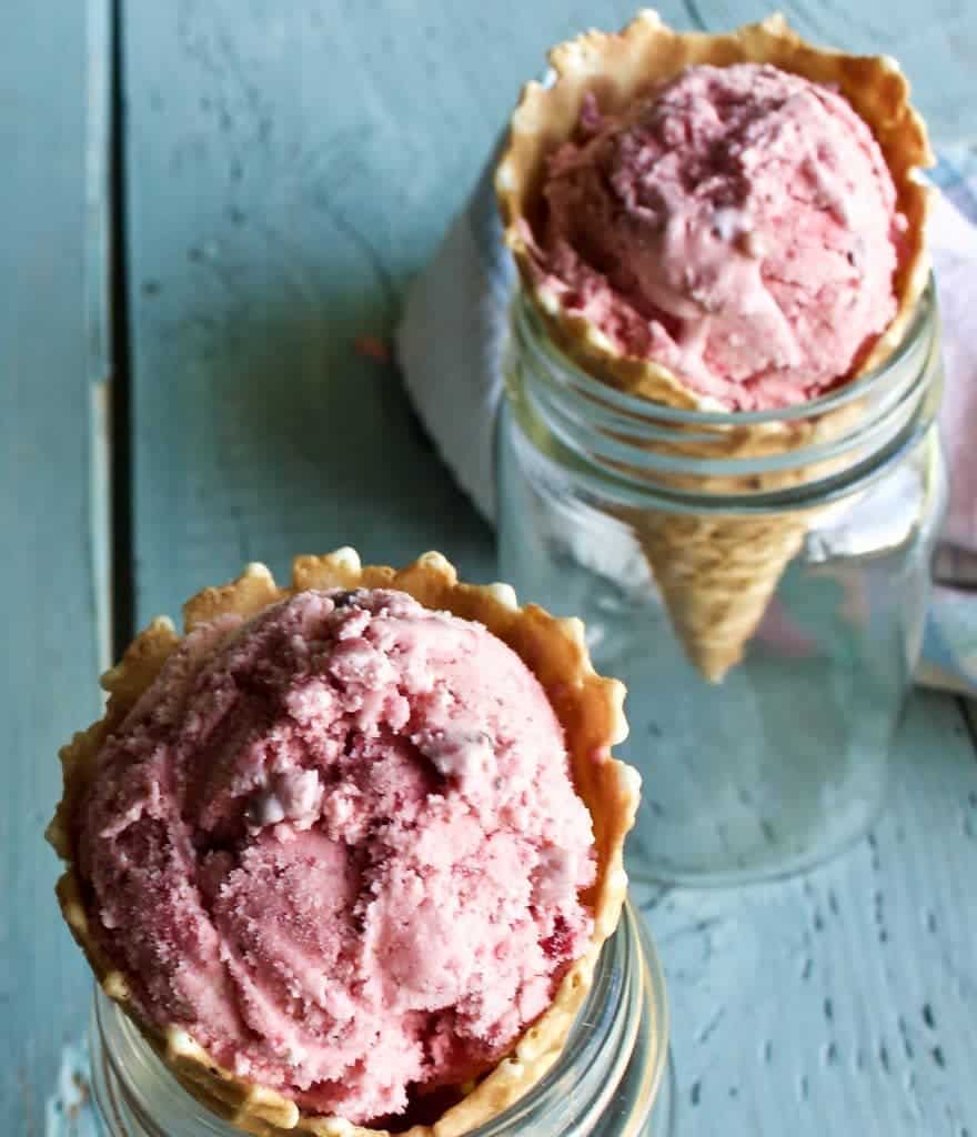 Strawberry Cookie Dough Ice Cream