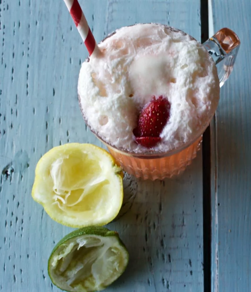 Lemon Lime Strawberry Float