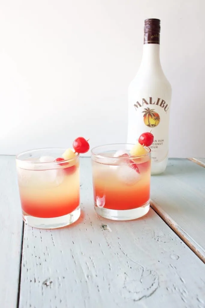 Malibu Sunset Cocktail