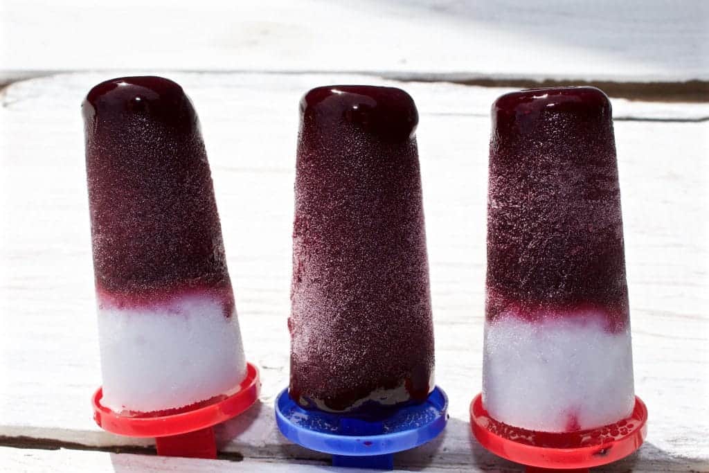 Blueberry Lime Popsicles