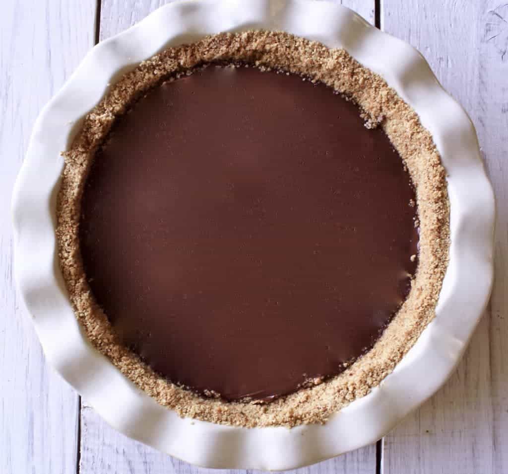 Chocolate Pudding Pie Entirely From Scratch. Amazing Flavor And So Easy! Make Ahead, No Bake Dessert! Http://Homemadefoodjunkie.com