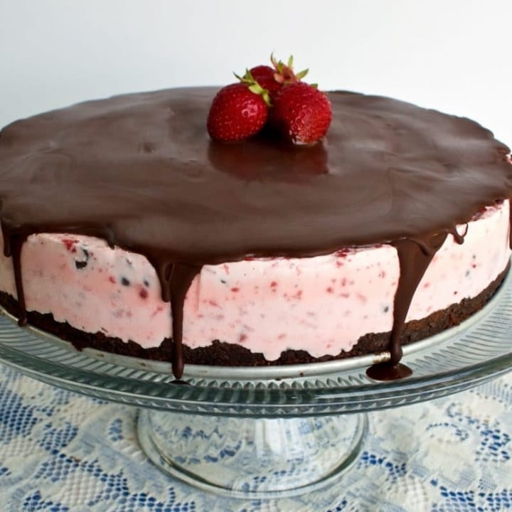 Strawberry Ice Cream Cake