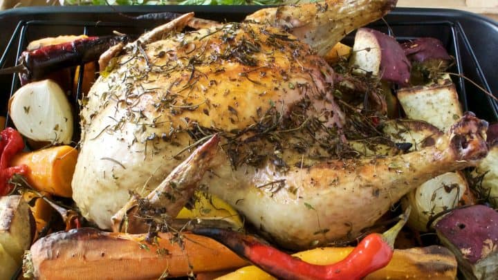 Roasted Herbe Chicken Dinner