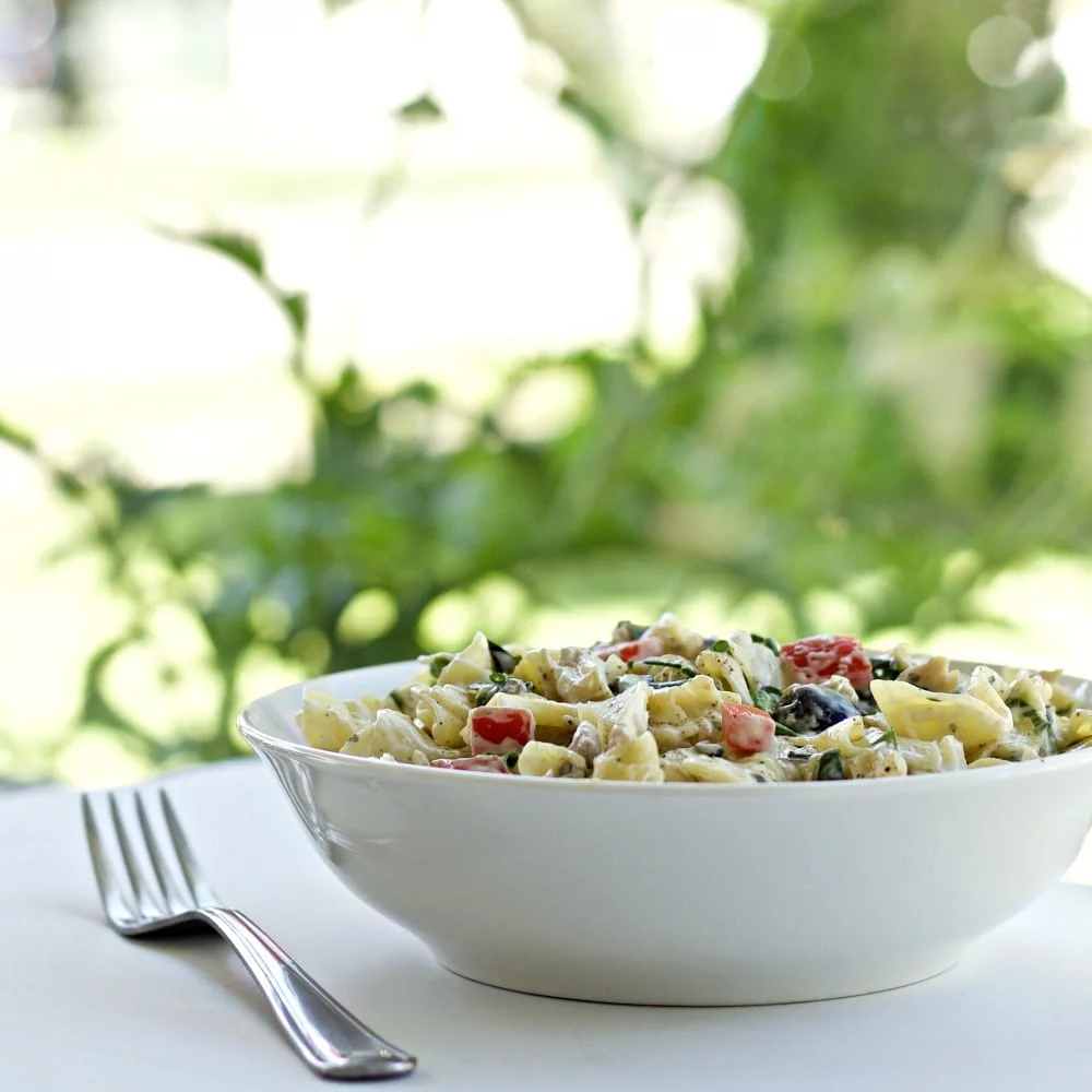 Chicken Bacon Ranch Pasta Salad