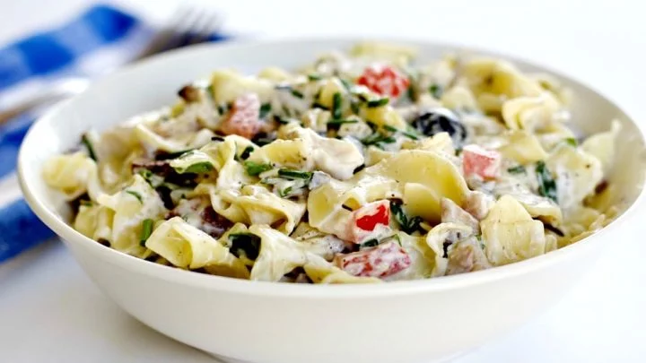 Chicken Bacon Ranch Pasta Salad