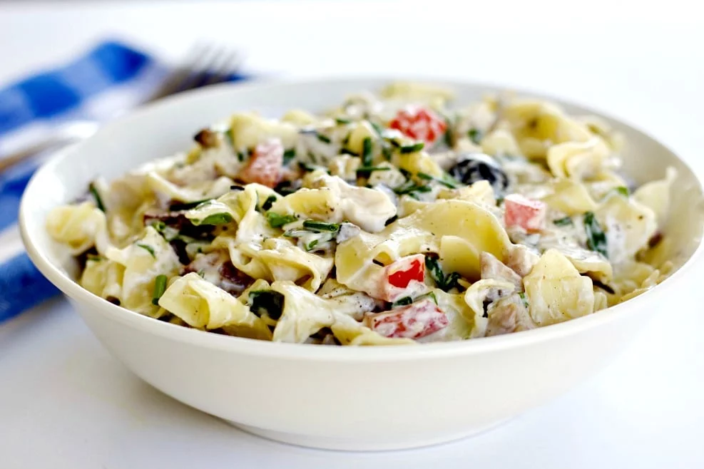 Chicken Bacon Ranch Pasta Salad