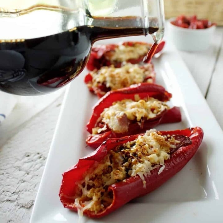 Roasted peppers Parmesan