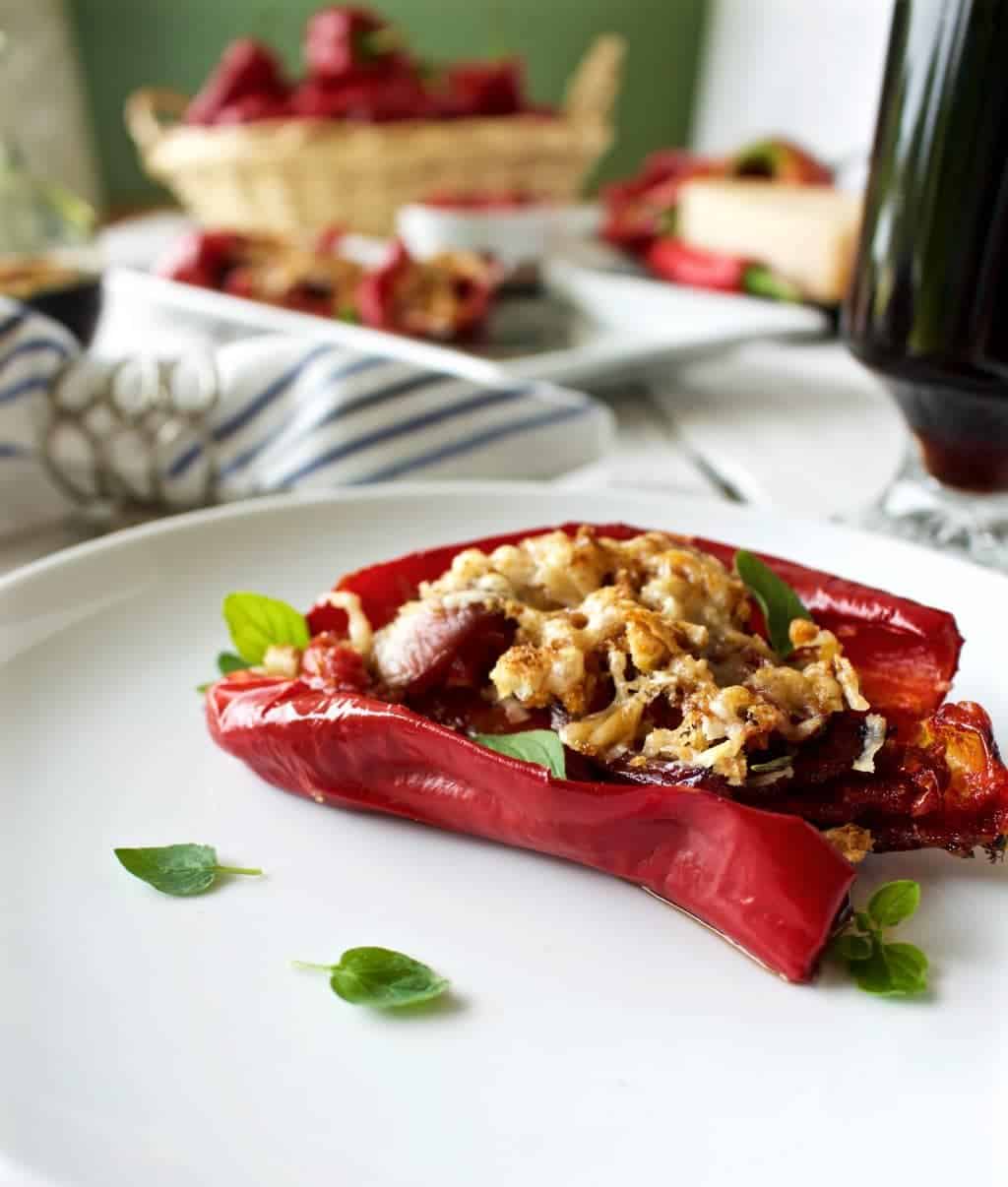 Roasted Peppers Parmesan