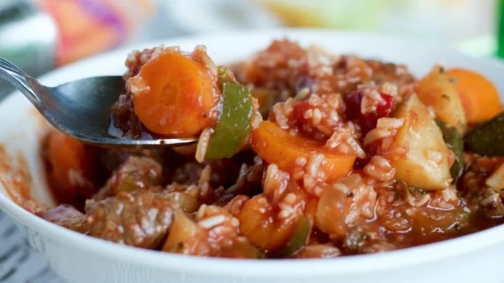 Crock Pot Beef And Rice Stew