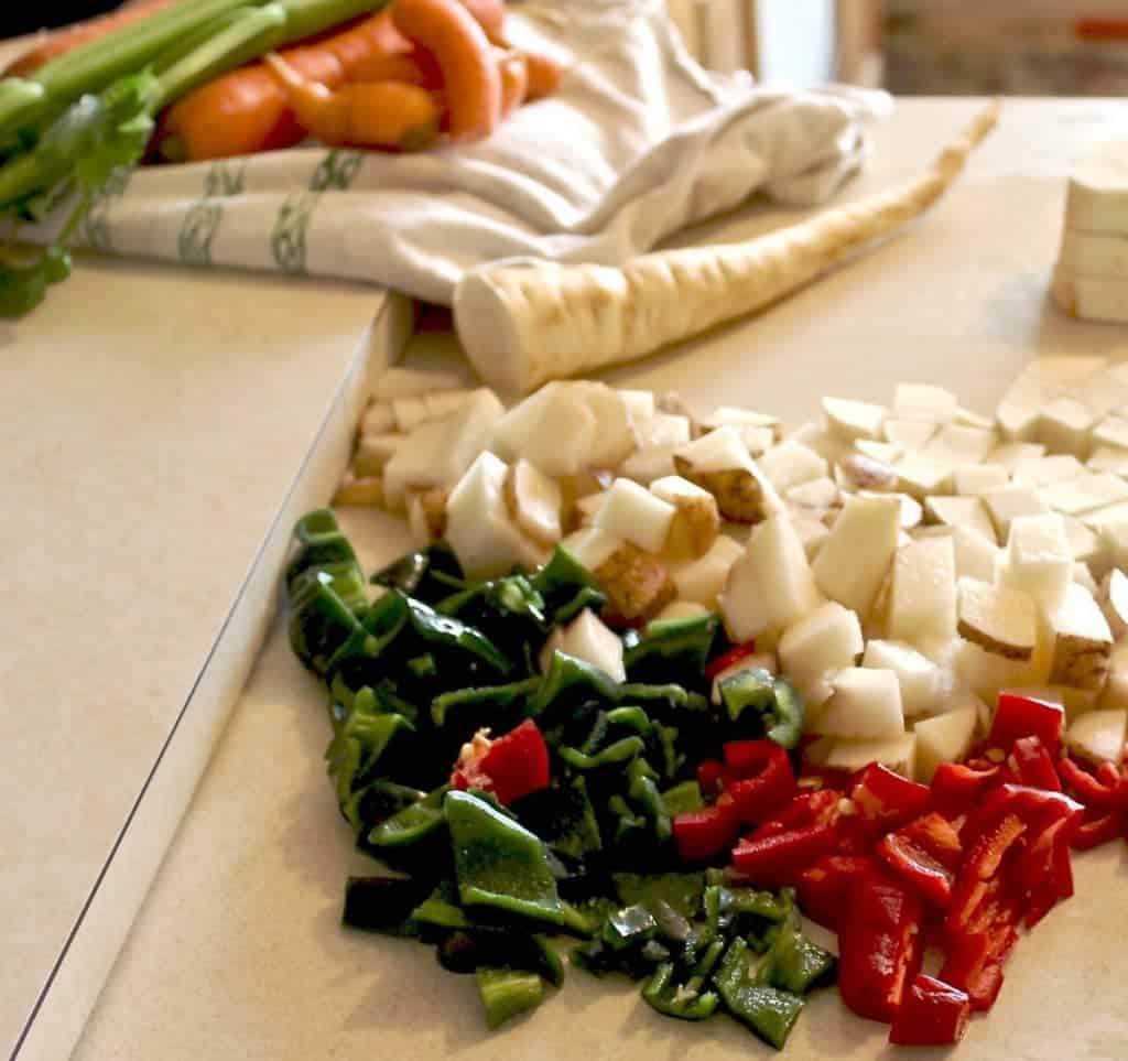 Chopped Garden Veggies