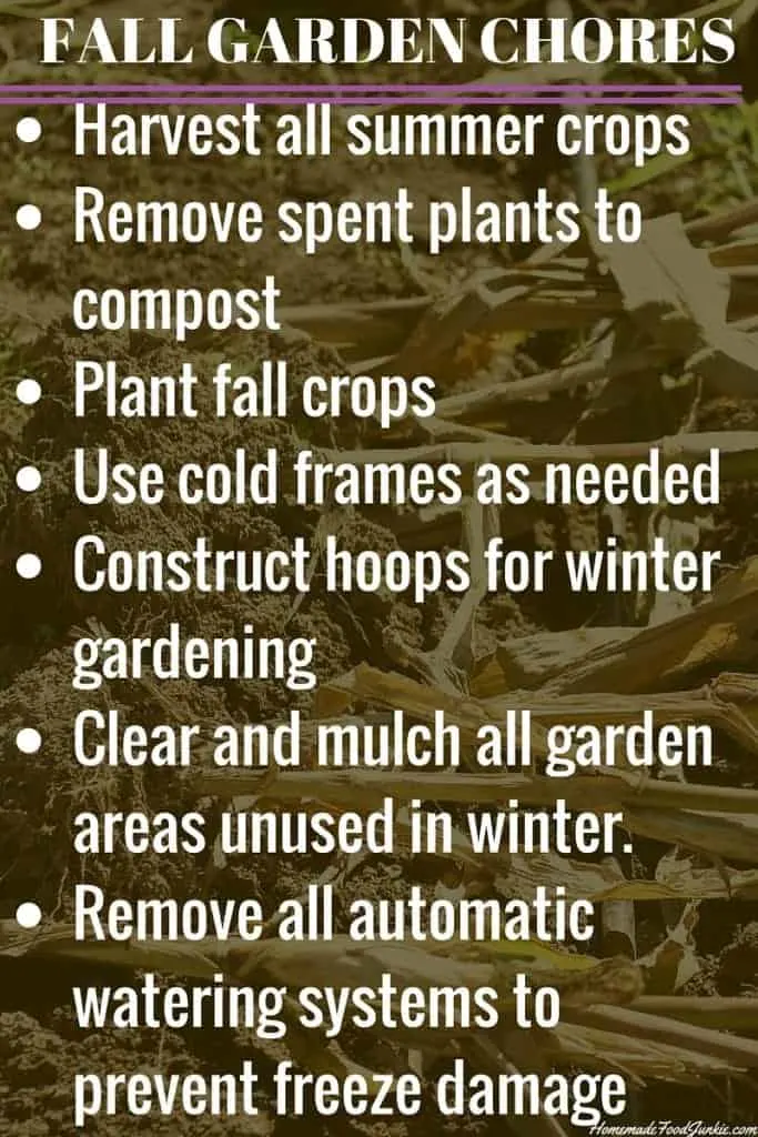 Fall Garden Chores Http://Homemadefoodjunkie.com