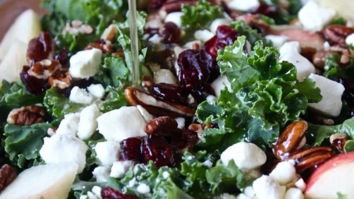 Kale and Apple Salad with Honey Dressing