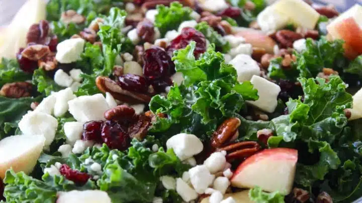 Kale and Apple Salad with Honey Dressing